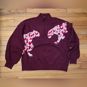 Crown & Ivy Ruffle Sleeve Sweater